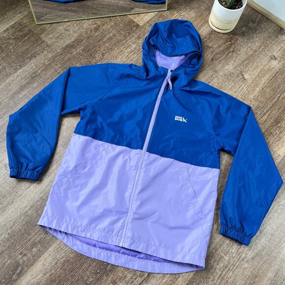 Eddie Bauer 3 in 1 two toned double zipper kids rain jacket - Picture 2 of 6